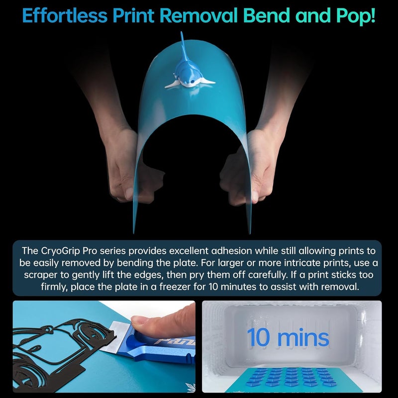 BigTreeTech BIQU Cryogrip Pro Frostbite 355x346MM for Bambu-Lab H2D/H2S 3D Printers - Image 4